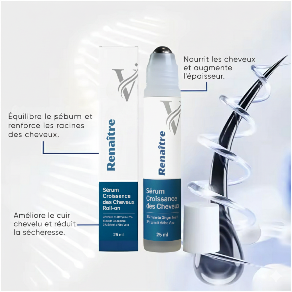 Renaître™ | Sérum Roll-On Repousse & Densité